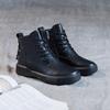 2025 casual new casual boots women's flat-bottomed large-size Martin boots student versatile British style soft-soled thermal short boots