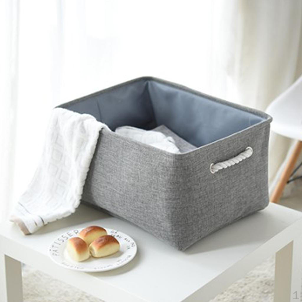 Organizer Storage Basket Laundry Hamper Closet Bins Grey S 950₽