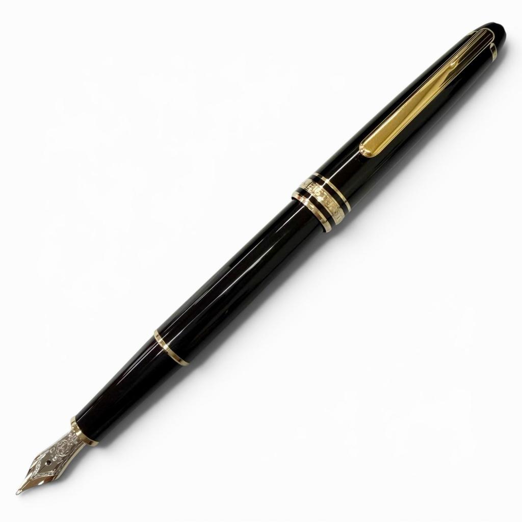 Excellent MONTBLANC fountain pen Meisterstück Classic black 14K mens Used