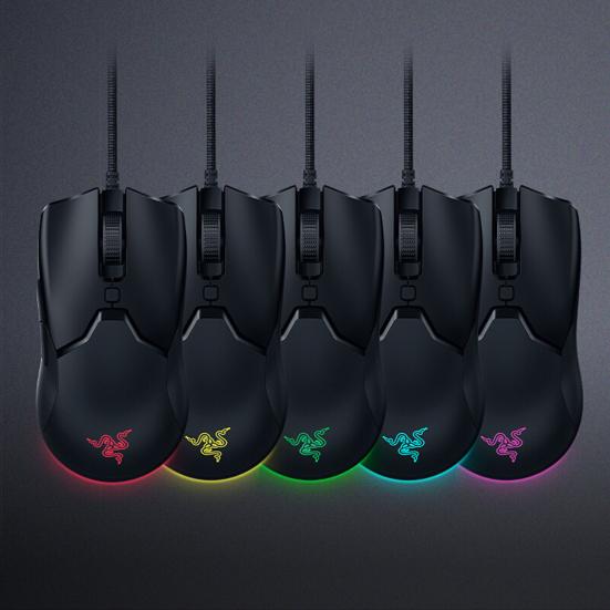 for Razer Viper SPEEDFLEX Cable Chroma Wired Mouse RGB Lightweight 8500DPI Optical Sensor
