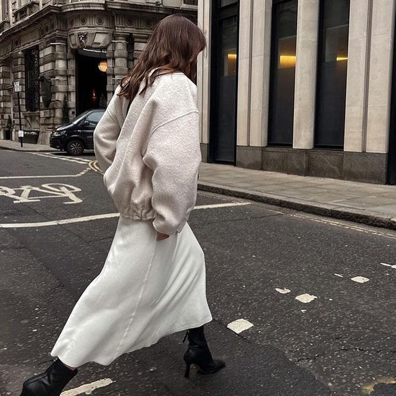 Women Fashion Vintage Pockets Woolen Jacket Autumn Casual Solid Long Sleeve Coat Snap Button Loose Outerwear