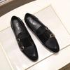 FELIX CHU Men's Patent Leather Monk Strap Dress Shoes Wedding Loafers Horse Hair Detail Casual Formal Party Gentlemen Footwear