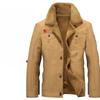 Outdoor Militär-Fan Lässige Übergröße Jacke mit Fleece und Verdicktem Baumwoll-Clip-Tooling-Gramm