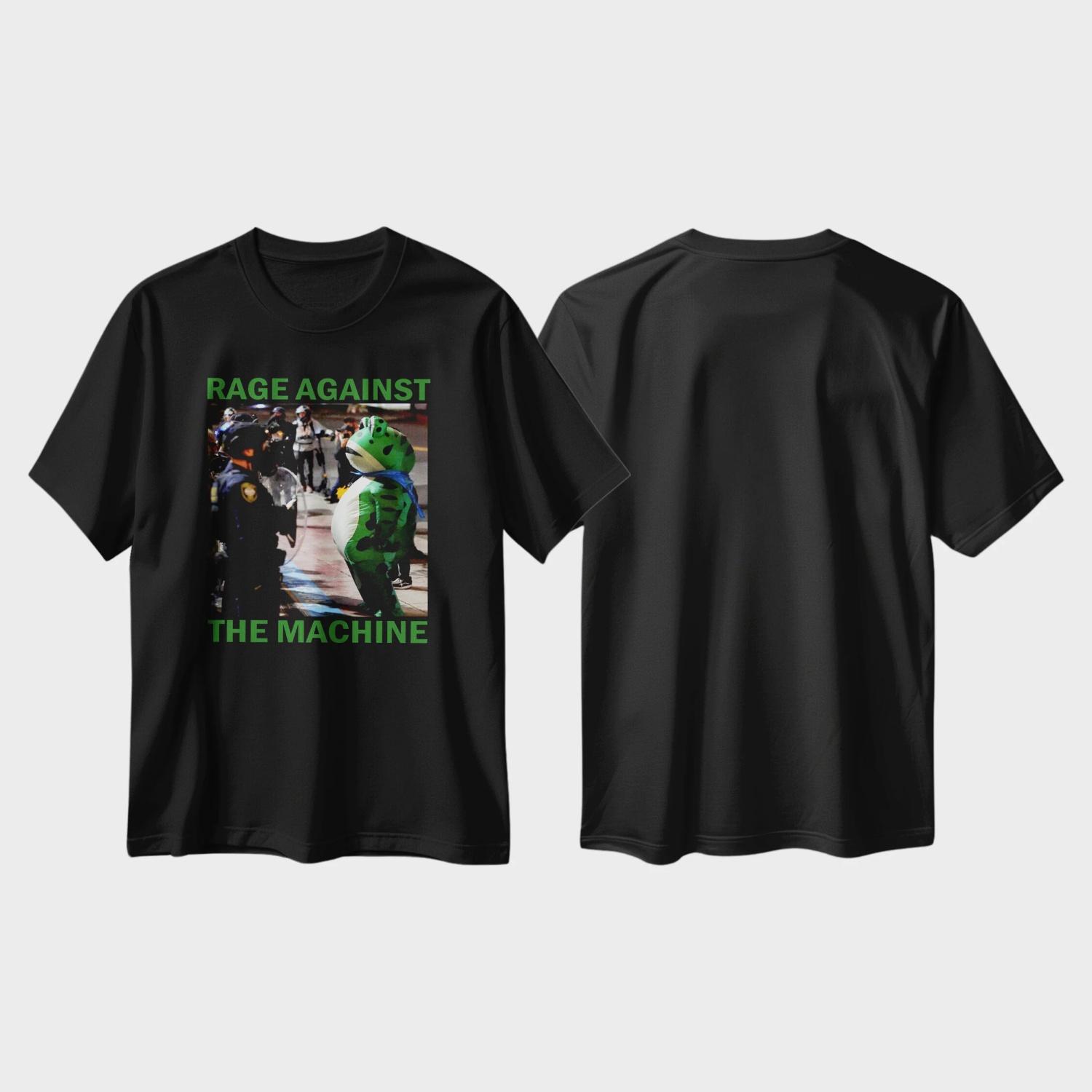 

Resist Portland Frog 2025 Essential T-shirt for Parties - Pure Cotton Short-sleeved Shirt for Both Men and Women S чёрный