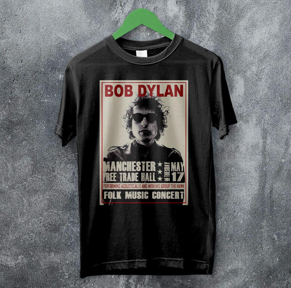 Bob Dylan Vintage Uk Tour T Shirt Bob Dylan Shirt Music Shirt Unisex T-Shirt S
