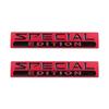 2pcs Special Edition Emblem Car Rear Trunk Car Sticker Side Decal (Red Black)