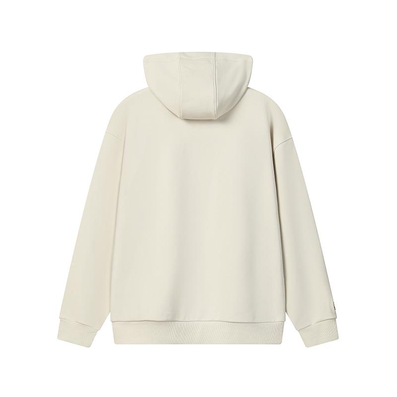 Fila Original Fashion Simple Classic Retro Sports Casual Versatile Comfortable Soft Pullover Hoodie Men Hoodies Almond Khaki F11M619208FBG