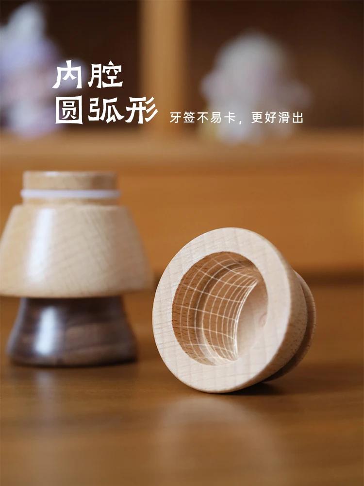 Tree Wooden Toothpick Holder Home Creative Table Toothpick Dispenser Wood Table Decoration & Accessories Toothpick Stand