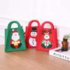 Christmas Bag Reusable Candy Tote Bag Christmas Tote Tote Mini Felt Bag For New Year Kids Present Home Decorations Gift