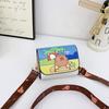 Capybara Cartoon Pu Coin Wallet Crossbody Bag With Cute Design For Kids School And Travel Use