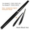 For Tesla Model 3 Y -2024 Car Dashboard Cover Carbon Fibre ABS Door Dash Trim Panel Interior Accessories Sticker Car Gadgets