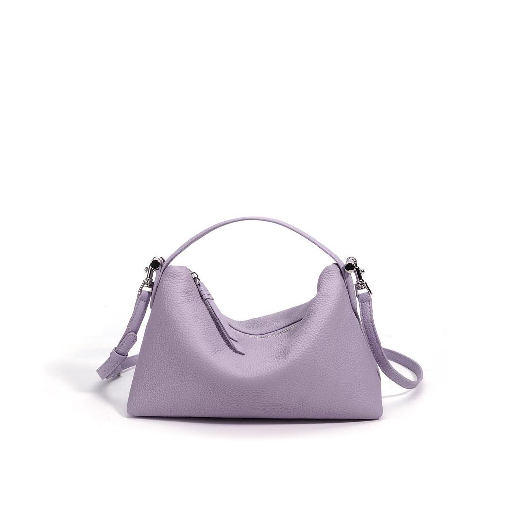 2026 Stylish Korean Genuine Leather Candy Color Handbag: Versatile Fashion Single Shoulder Crossbody Bag