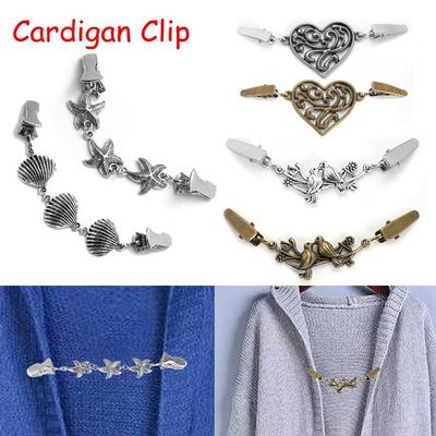 Charm Gift New Retro Shawl Brooch Sweater Blouse Pin Duck Clip Clasps Cardigan Clip