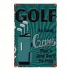 Vintage Golf Club Metal Sign 8x12 Inch Retro Farmhouse Wall Decor Home Bar Garage Cafe Kitchen Classic 2D Plaque
