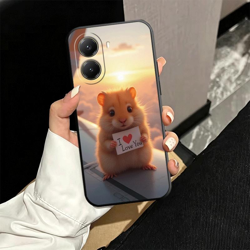 

Funny Cute Pet Hamster Soft Phone Case for Xiaomi Poco X5 X6 X7 X8 Pro Max X3 F7 F8 Ultra M8 M7 M6 M5 Redmi 15 15C 14C 13C 12C X Xiaomi Poco X8 Pro