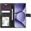 Coque + 2 Verres Trempés pour Xiaomi Redmi Note 15 Pro Plus 5G, Cuir PU Antichoc Anti-Rayures Noir