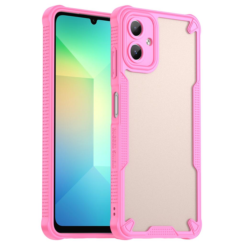 Armor Series For Samsung Galaxy A06 4G Case PC+TPU Semi-Transparent Frosted Finish Protective Phone Cover