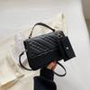 New Fashion Shoulder Bag Quilted PU Leather Ladies Square Handbags Brand Designer Small Crossbody Bags