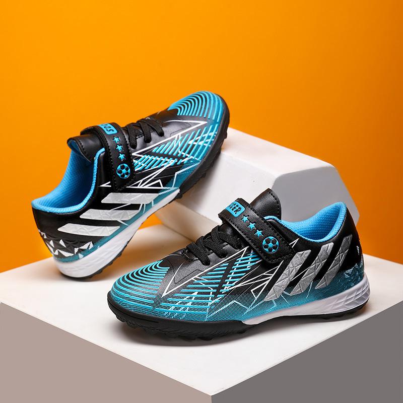 Children's Football Shoes Boys' and Boys' Men's Indoor Velcro Boys' and Children's Student Sneakers Broken Nails Training Shoes