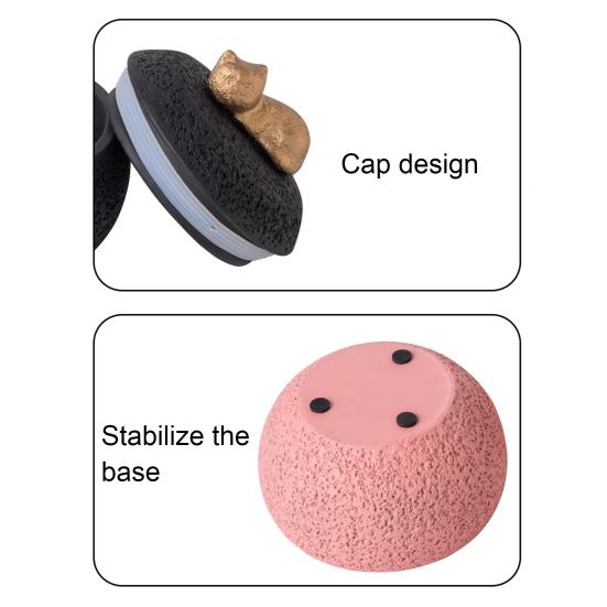 Pet Memorial Urn Moisture-Proof Dog Cat Cremation Urn 350ml Capacity Cement Pet Loss Keepsake Urn for Dogs Cats Bone Ash