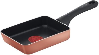 [Online Exclusive] T-fal Egg Pan 12 X 18cm, Gas Stove Only, Free of PFOA and Other Harmful Substances, Long-lasting Non-stick, "Honey Gold Egg Roaster