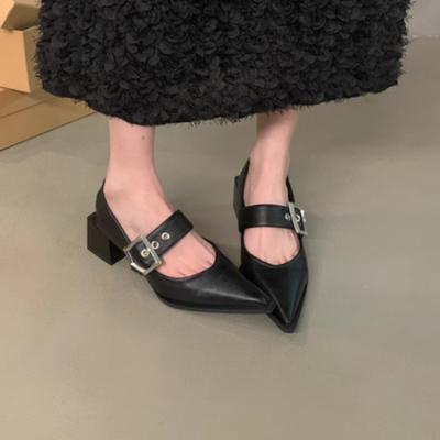 Mode Damen Sandalen Neue Ballerinas Frau Spitznieten Einzelne Schuhe Flache Sandalen Damen Dicke Sohle Mary Janes Zapatos De Mujer