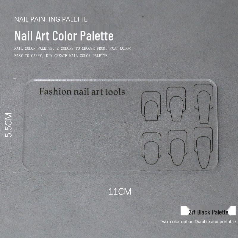 

Многоразовая палитра для нейл-арта, расписанная вручную, для начинающих - Толстый прозрачный инструмент для рисования цветов и создания распускающихся дизайнов