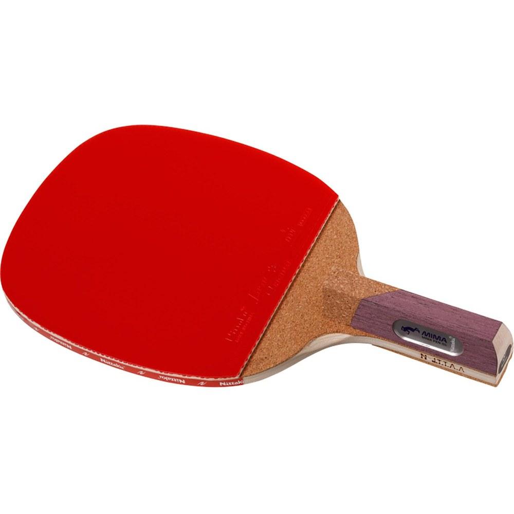

Nittaku MIMA Pen R Table Tennis Racket NH5158 JTTA Approved Includes 2 Plastic Balls Hard 40mm Back Soft Rubber Red