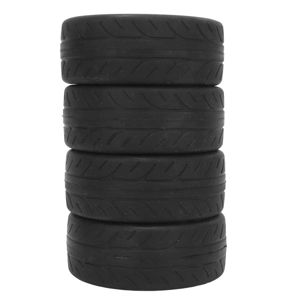 4Pcs 1Celsius10 RC Tires Plastic Rubber Smoothly   Strong Cushioning RC Wheels Replacement for    01  02