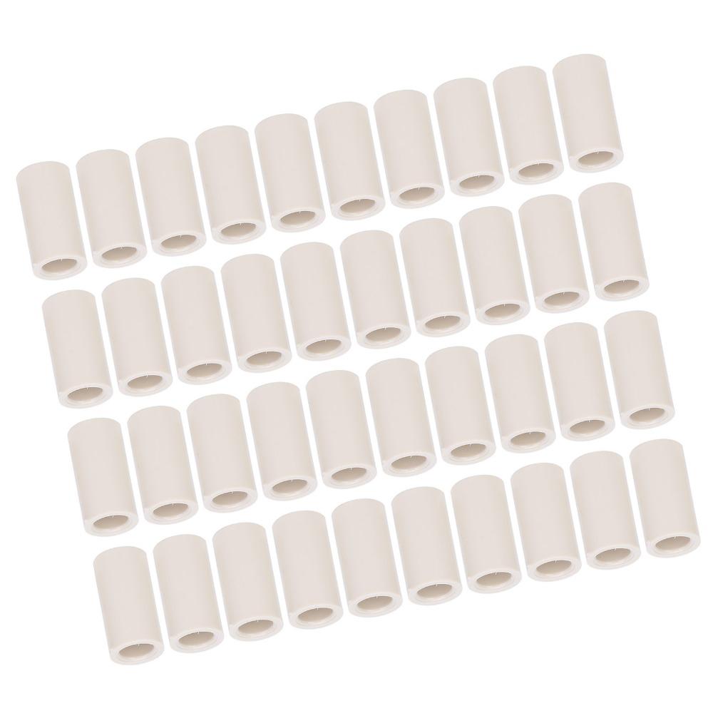 40pcs Fiber Pool Cue Ferrules White Billiard Cue Ferrules Pool Stick Tips Pool Cue Repair