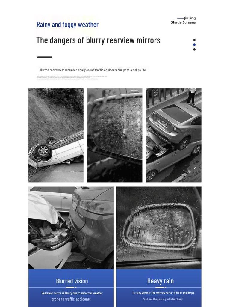 BMW Rearview Mirror Rainproof Film - Waterproof, Anti-fog for 3, 5, 7 Series & X Models