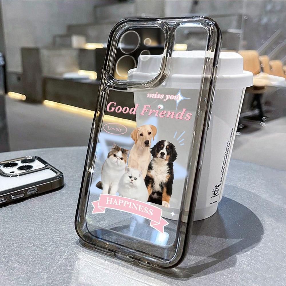 Cat Phone Case For iPhone 13 Cases iPhone 11 16 Pro Max 14 15 12 XR 13pro 16pro 16promax 13promax Soft TPU Clear Covers Fundas