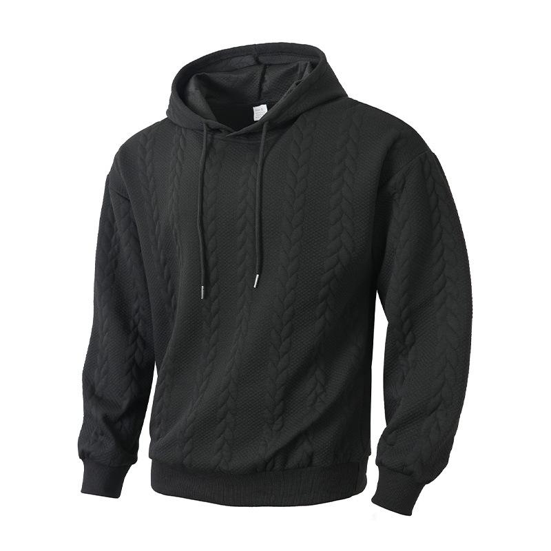 Men's Solid Color Hoodie Casual Fashion Hooded Sweatshirt Versatile Long Sleeve Tops for Men, Multiple Colors Available