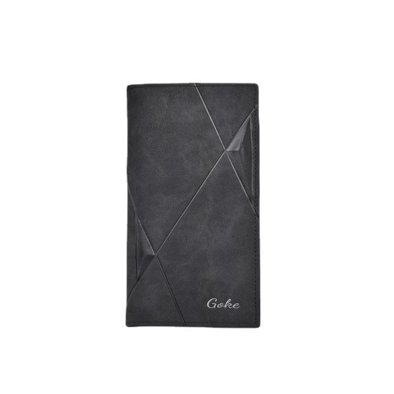 Brand New Men‘s Wallet Long and Short Styles for Choice Male Business Card Holder Retro Fashion Large Capacity Change Pocket Handheld Money Clips