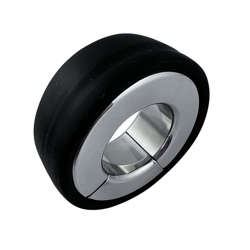 Metal Stainless Steel Magnet Scrotum Pendant Bondage Stretch Penis Weight-Bearing Penis Delay Ring Adult Sex Product