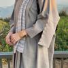 New Arrival Middle East Loose Oversized Cardigan Dress Solid Color Loose Cardigan Dress