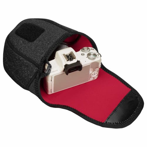 HAKUBA Camera Case Slim Fit Camera Case 02M Neoprene material that fits the camera, for mirrorless single-lens cameras, black 2SP-SF-CC02MBK
