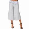 Polka Dot Wide Leg Pants Thin Foldover Waist Pants Fashion Low Waist Capri Pants  Girls