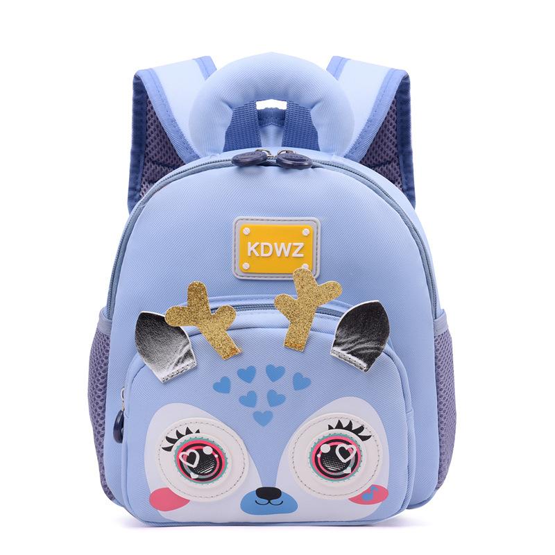 Schoolbag: Kindergarten Backpack, Cartoon Animal, Small Class, Small Class, Backpack for Children Aged 1-1, Lightweight School Kids' Backpack