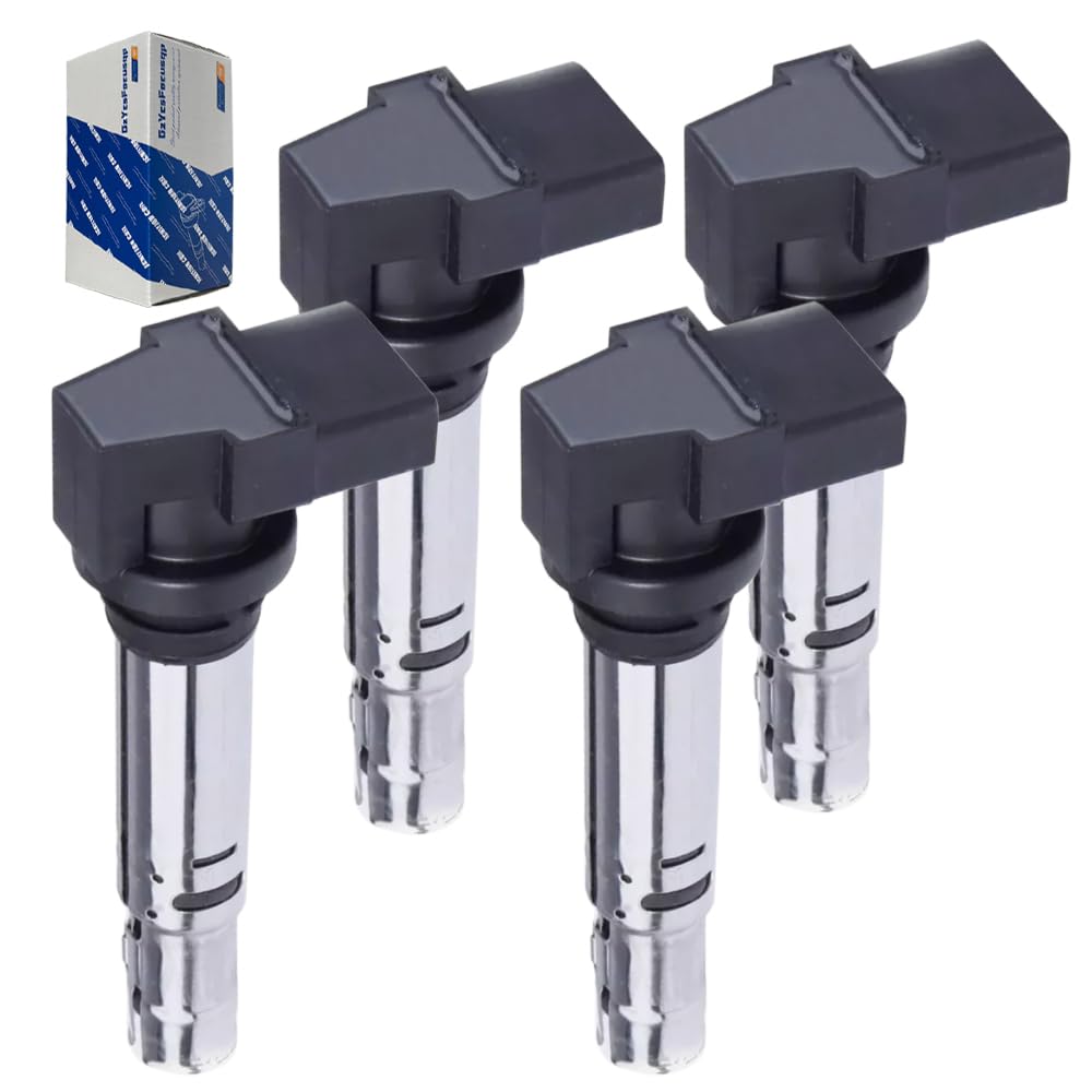 

GzYcsFocusqp [Комплект из 4 шт.] Катушка зажигания Совместима с V-W Volkswagen Golf 5 Golf 6 1KCAX