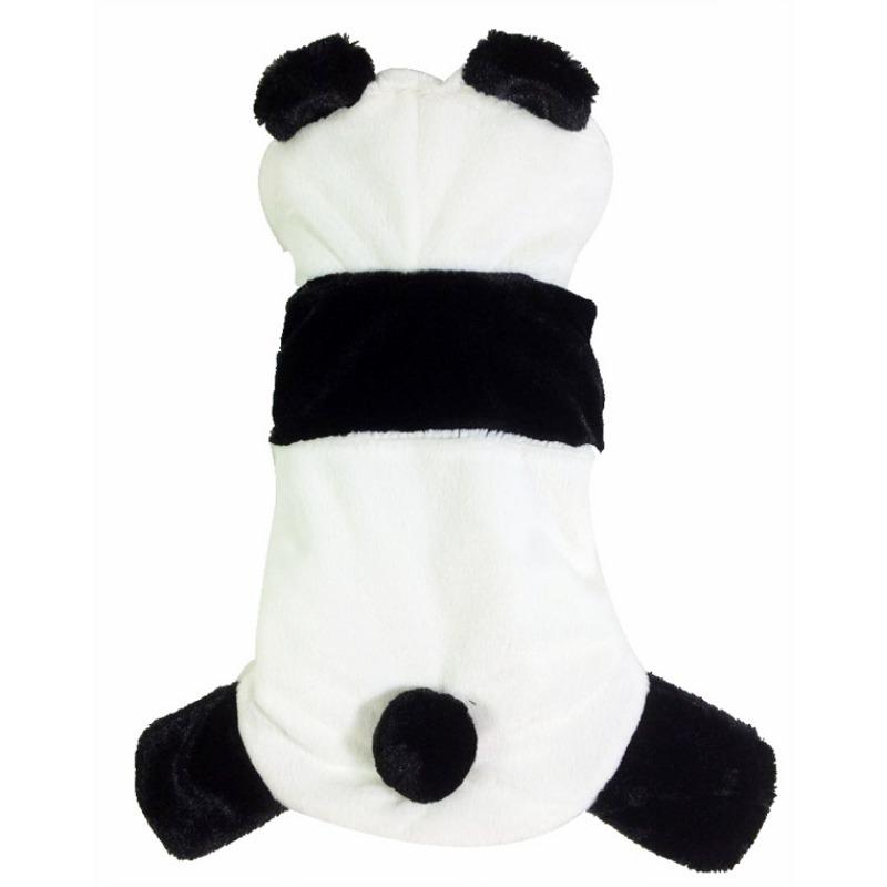 

Зимние Хэллоуинские костюмы для питомцев забавные и смешные. Кошки и собаки превращаются в костюмы панды и собаки XL белый
