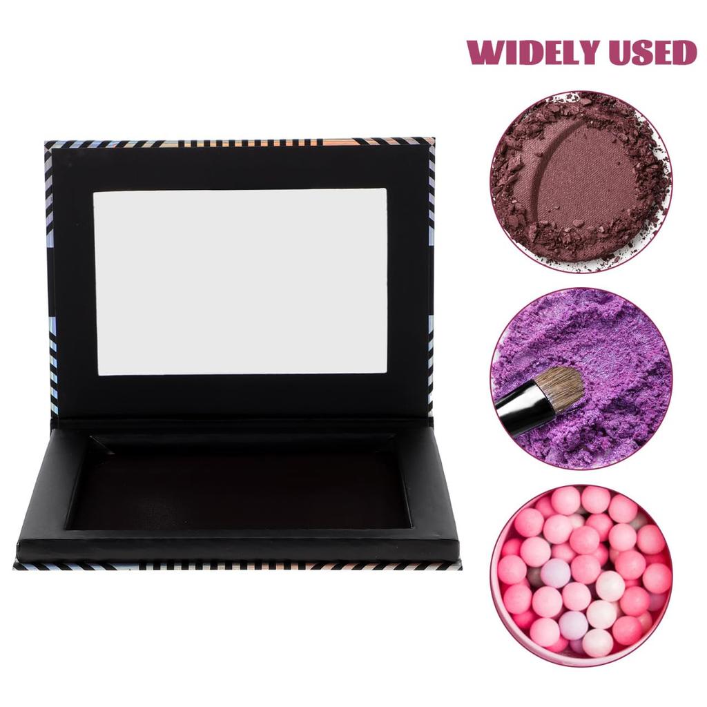 Frcolor Makeup Palette Eyeshadow Makeup Palette with Empty Makeup Makeup Storage DIY Case Case, Box, Mirror, Palette, Rectangular, Eyeshadow, Blush,