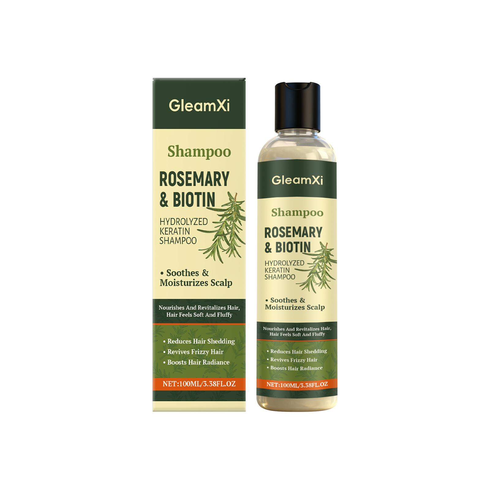 GleamXi Rosemary Hair Shampoo - Moisturizing, Hydrating and Shining Hair, Refreshing Scalp, Daily Care