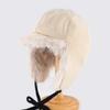 Unisex Winter Warm Fleece-lined Aviator Hat With Ear Protection Short Brim Cap Cycling Outdoor Use