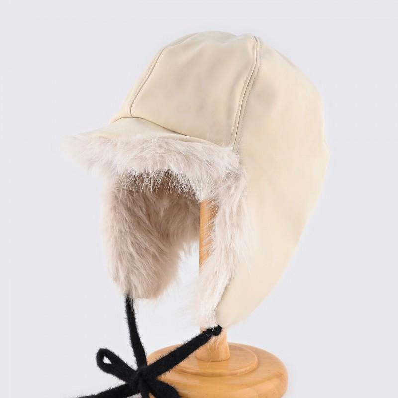 Unisex Winter Warm Fleece-lined Aviator Hat With Ear Protection Short Brim Cap Cycling Outdoor Use
