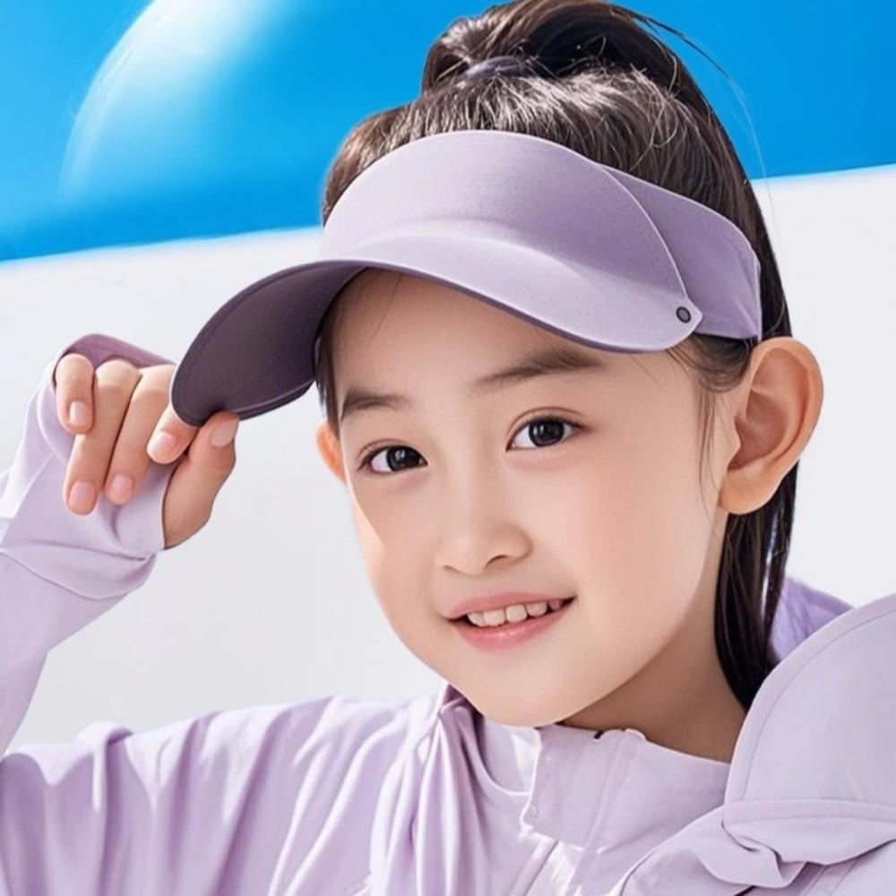 Quick-dry Kids Sunshade Hat Seamless Children's Sunscreen Cap Elastic Summer Kid Sunhat Girls