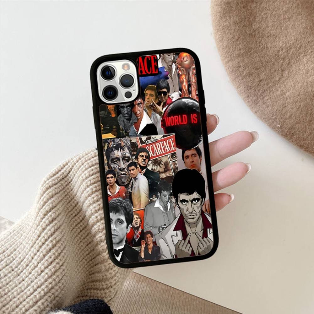 Vintage Classic S-scarface Phone Case For IPhone 11 12 13 14 15 16 17 Pro Max Plus PC+TPU Shockproof Shell