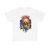 MELTING SKULL COLORFUL FIRE AWESOME GRAPHIC T SHIRT Unisex Heavy Cotton Tee
