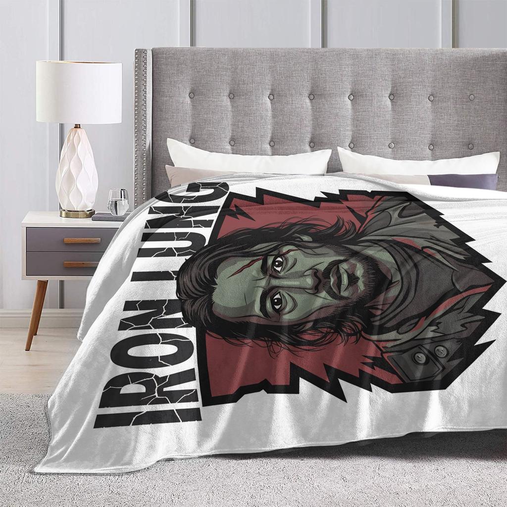 Horror Game Iron Lung Blanket Quality Warm Soft  Bedding Throws Spring Girls Boys Bedroom Comfortable Bedspread