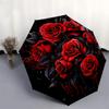 1pc Gothic Rose Bloom Umbrella with Plastic Handle,Suitable for All Seasons UmbrellaPT505